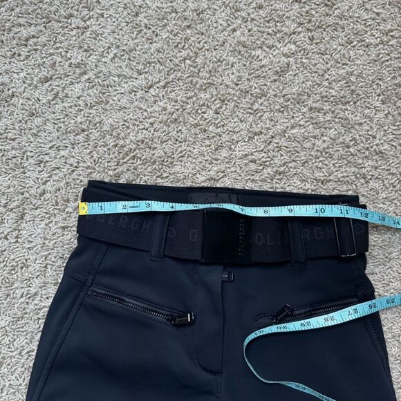 Goldbergh Paris Belted Black Slim-leg Stirrup Ski Pants US 2 Waterproof - Picture 4 of 6